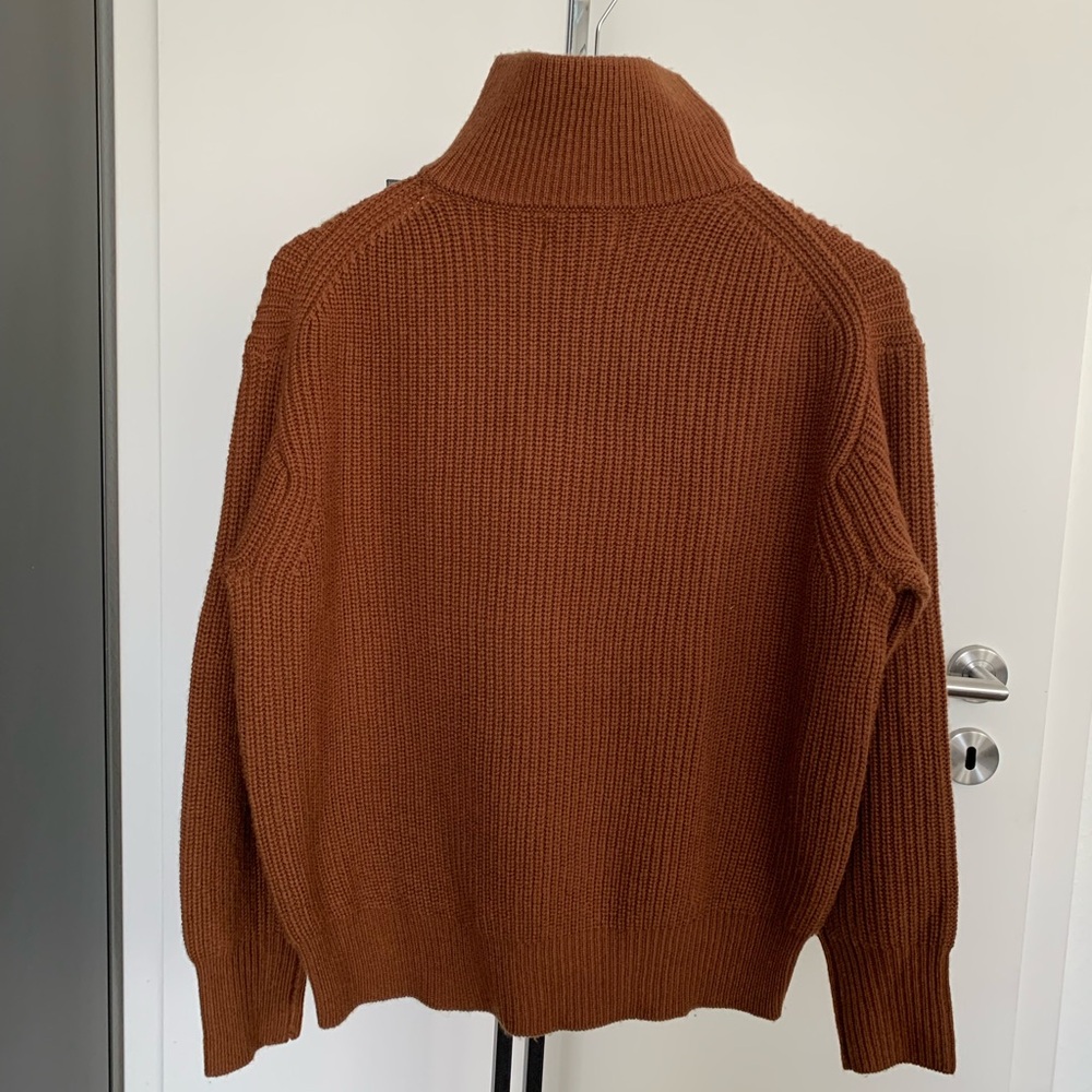 Nili Lotan Brown High-Neck Sweater - Picture 2 of 7